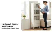 debris-proofresistant Stackable container with Flipdrop-fold-down Door Space-Saving Storage Cacontaineret Frontentry Doors Home Furniture Large Capacity for Students, Apartment Dwellers, homeowners, Narrow areas, Bedroom, Study Room, Playroom