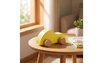 Smooth Wooden Toy Car with Wheels Compact Wooden Toy Car Lightweight Toys Easy-to-Grasp for Fine Motor Practice