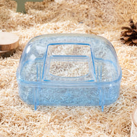 Hamster Sand Bath with Measurement Markings, Stable Base Hamster Sand Bath, Transparent Hamster Dig Box for Dwarf Species and Small Rodents