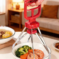 4-Claw Bowl Tongs Heat-Resistant Hot Dish Gripper Sturdy for Dining Table