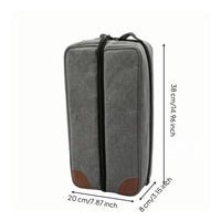 Insulated Wine Tote Zippered Wine Tote with Shoulder Strap Portable Thermal for Travelers, Picnics, Travel