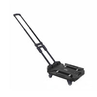 Foldable Platform Trolley Lightweight Foldable Push Trolley Compact Storage