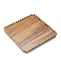 Serving Tray Polished Smooth Surface Wooden Serving Tray Tableware