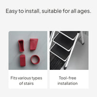 Anti-Slip D Shape Ladder Feet Pads for Indoor Use