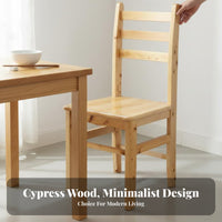 Rustic Ladder Back Chair Modern Farmhouse Design Armless Ladderback Chair