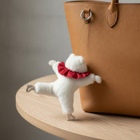 Soft Toy Accessory Ornament Fuzzy Texture Bear Charm Soft for Teens, Backpack
