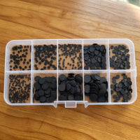 500 Pieces Assorted Conductive Silicone Pads Textured Replacement Part Repair Components Long-Lasting for Technicians