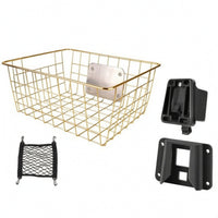 Bike Basket with Mounting Bracket Lightweight for Folding Bikes
