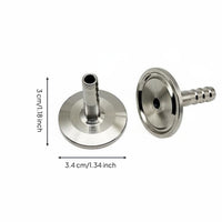 Three-Bolt Flange Adapter Hose Barb Adapter Three-Bolt Flange Easy to Install Industrial Hardware