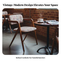 With Armrests Upholstered Wood Armchair centuryera Modern Design Upholstered Wooden Chair Ergonomic rearrest Accent Seat Stylish Appearance for Cafe Owners, Homeowners, Interior Designers, Dining Room, Home Office, Bedroom, Kitchen