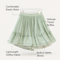 2 Piece Outfits Women with Frog Button Closure for Going Out, Two Sets with Elastic Waist Skirt, Summer Chinese Style