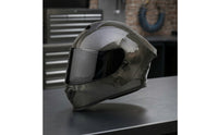 Helmet with Headset | Carbon-Fiber-Pattern, DOT Certified Helmet, for Street Riding