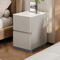 Narrow 2-Drawer Bedside Cabinet Modern Minimalist design Nightstand Space-Saving