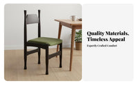 Upholstered Wooden Side Chair Mid-20th Centuryera design Dining Seat Comfortable Seating Ergonomic Support for Living Room