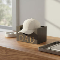 DAD Hat Box Decorative Wooden Baseball Cap Holder Long-Lasting for Dads