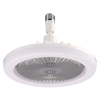 Remote-controlled Socket Fan Light Combining LED Light Source Socket Fan Screw-in Ceiling Fan Wireless Remote Suitable for Basement Classroom Library