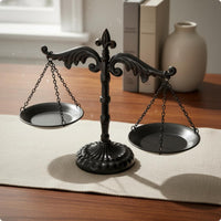 Decorative Balance Scale Stable Base Tabletop Decor Space Saving for Desk, Shelf