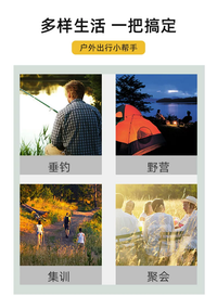 酷猎户外露营休闲折叠椅沙滩椅钓鱼会议指挥椅加厚牛津布带侧板袋