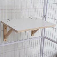 Cat Perch and Shelf Small Animal Cage Accessory, Solid Wood Multi-Layer Board for Indoor Cats, 15kg Maximum Load for Adult Exercise Enrichment