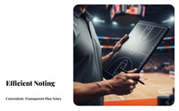 Basketball Coaching Board with Screen Eye-Protecting Basketball Board with Digital Pen Reusable for Coaches