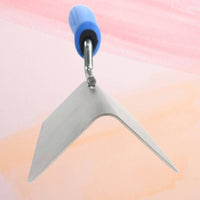 Rust-Proof Stainless Steel Corner Trowel Thickened Blade 90 Degree Corner Trowel Creates Even Finish 90 Degree Plastering Tool Long-Lasting Construction for Plasterers, Masons, DIY Enthusiasts, Home Improvement