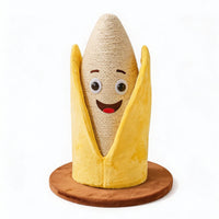 Corn and Banana Creative Vertical Cat Scratching Post with Sisal Rope