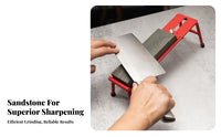 Universal Type Non-Slip Whetstone Holder Long-Lasting Non-Slip Whetstone Base Adjustable Ening Stone Holder All-Metal Construction for DIY Enthusiasts, Woodworkers, Kitchen, Workbench, Countertop, Workshop