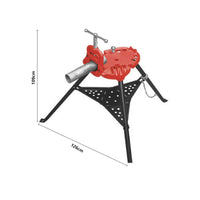 Chain Pipe Vise Serrated Gripping Surfaces Work Tool Cast Metal for Plumbers