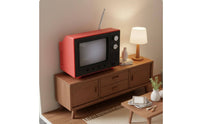 Playable Mini TV Plays Videos 1:12 Scale Television USB Rechargeable