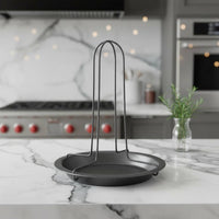 Stainless Steel Turkey Rack Detachable Vertical Chicken Roaster With Grease Pan