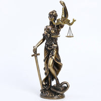 Themis Goddess of Justice Statue, Classical Resin Sculpture