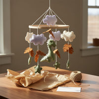 Handmade Felt Crib Mobile Nordic Rex Crib Mobile Calming Design