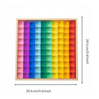 100 Pieces Translucent Acrylic Cubes High Light-Transmitting Property Gem Building Blocks Stackable Rainbow Color Block Set for Young Children, Kids