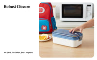 Compartment Meal Box Portable Divided Lunch Container Long-Lasting for Travel