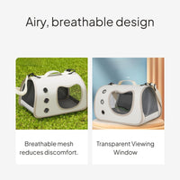Cat Carrier Backpack with Breathable Transparent Panel