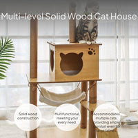 Multi-Level Cat Tree with Sisal Scratching Post