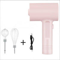 Rechargeable Cordless Electric Whisk 3 Speed Control Handheld Egg Beater 304 Stainless Steel Wireless Batter Mixer Lightweight for Bakers