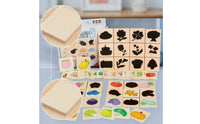 Smooth Shadow Matching Puzzle Color Recognition Wooden Matching Puzzle Fine Motor Skills Toy Educational for Toddlers, Preschoolers, Kindergarteners, Home, Classroom, Daycare