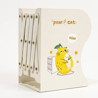 Adjustable Book Stand, Pink Dinosaur with Magnetic Pen Holder