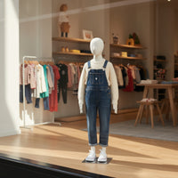 Full Body Child Mannequin Cloth-coveredCovered Child Mannequin Lightweight Kids Display Figure for Clothing Stores, Boutiques, Window Displays