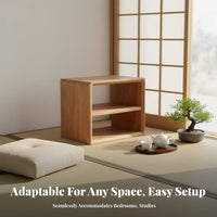 Freestanding Storage Integrated Nordic Aesthetic Bookcase Japanese Aesthetic