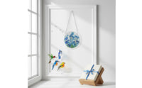 Light-Catching Colorful Bird Window Decor Vibrant Bird Sun Catcher Decorative Acrylic Sun Catcher Artistic for Sunny Room