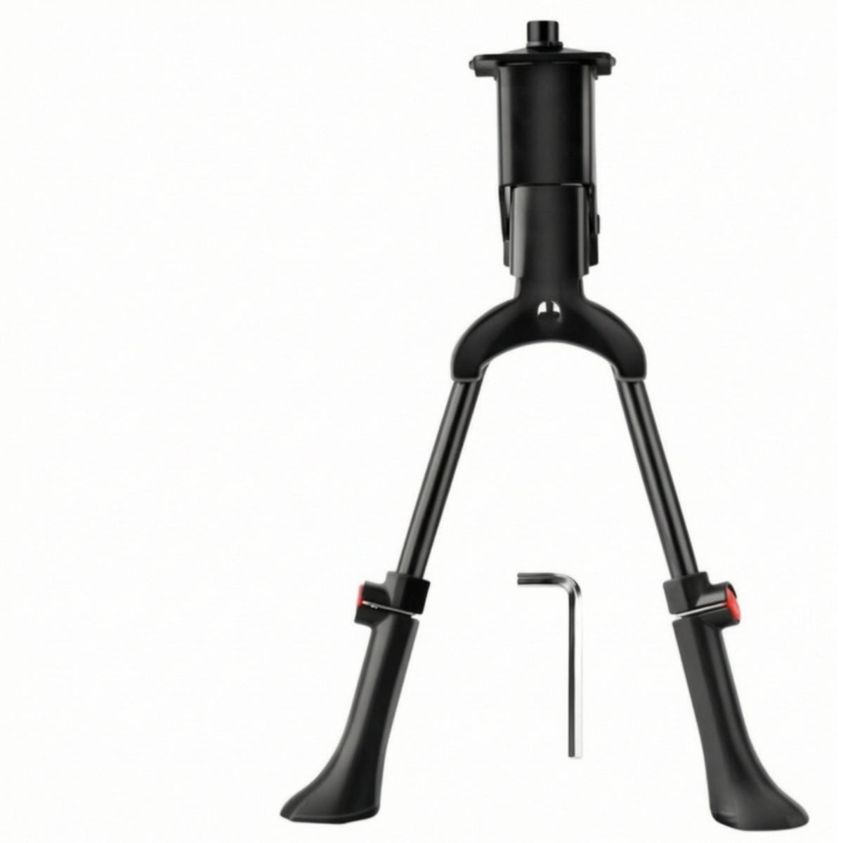 Spring-Loaded Double-Leg Kickstand Heavy-Duty Double-Leg Bike Stand Easy to Install Cycle Kickstand Universal Fit for Home Repairs