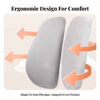 Adjustable Support High-Back Ergonomic Chair Padded Seat Split-Back Ergonomic Chair Reclining Function Office Furniture 135-Degree Recline for Telecommuting Workers, Students, Gamers, Study Room, Gaming Setup