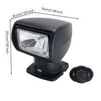Halogen Searchlight with Handheld Controller Control Weather-Resistant for Boats