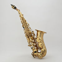 Curved    Saxophone Brass Saxophone with Bent Neck Woodwind for Home Playing