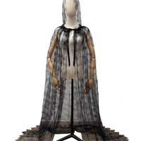 Fancy Dress Hooded Cape, Witch Cosplay Accessories, Halloween Party Costume, Masquerade Party Hooded Cloak, Gothic Fashion Ca