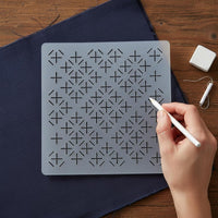 Japanese Embroidery Template Handmade Quilting Stitching Guide for Sewers, Beginners, DIY Projects