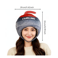 Curling Stone Hat Photo Prop Curling Rock Headwear Funny Design for Performers