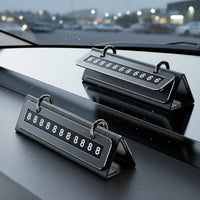 Temporary Parking Phone Number Plate Compact Design Temporary Parking Number Plate High Temperature Resistant Automotive Accessory